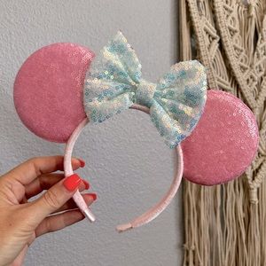 Baby Pink Sequin Minnie Ears